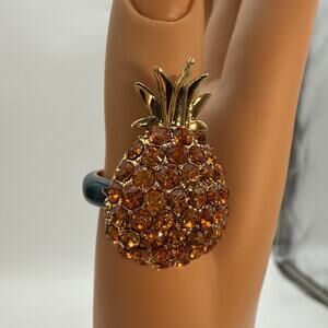 Ann Taylor Pineapple Ring Women's Size 7 Boho Beach Summer Swimsuit Tropical